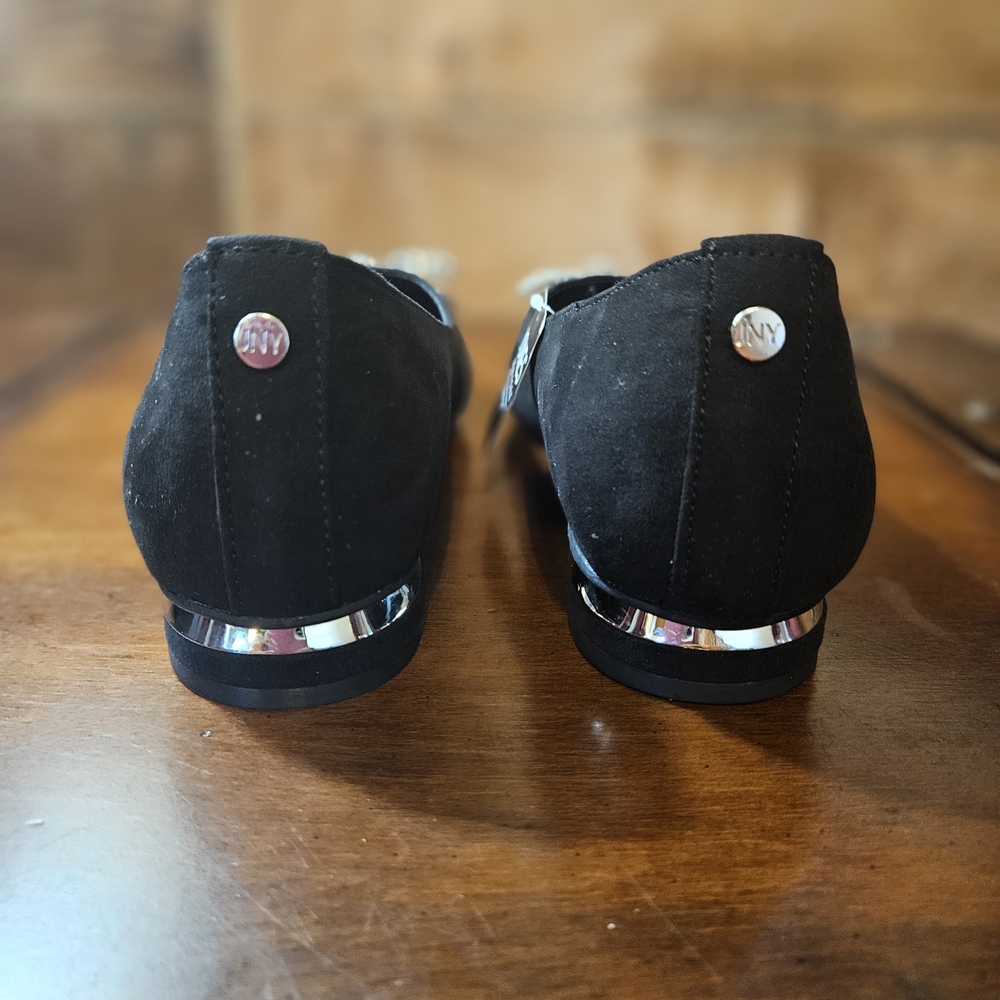 Jones New York Black Flats with Silver Detailing - Picture 5 of 12